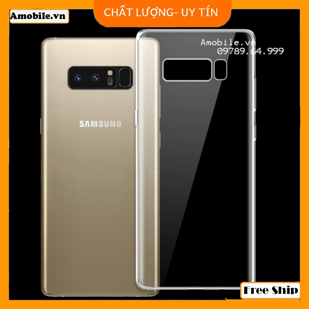 Ốp lưng silicon trong suốt samsung galaxy note8/ ốp lưng chống va đập silicon trong suốt cho máy note8