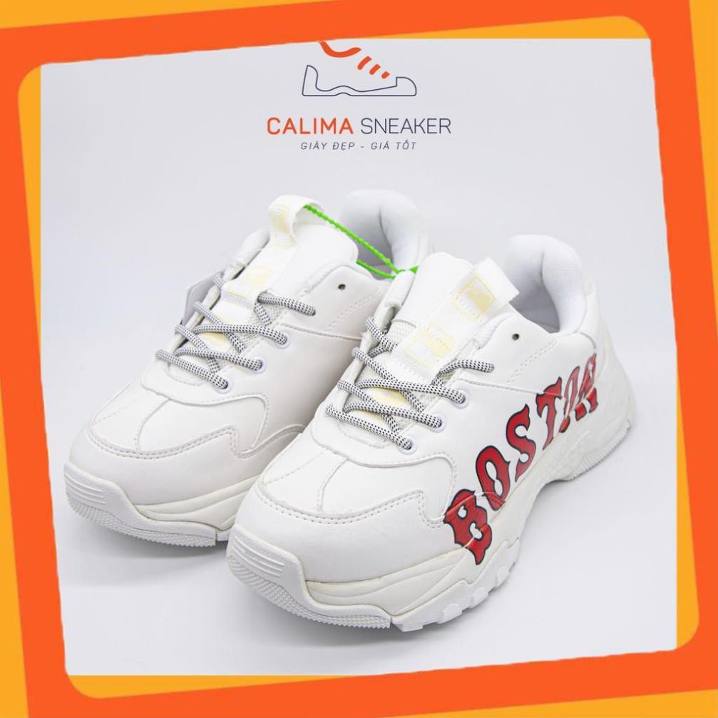 [HOT TREND] Giày Boston _M.L.B_ trắng  Sneaker Nam Nữ Full Size 36-43 / Giày đế độn / Calima Sneaker