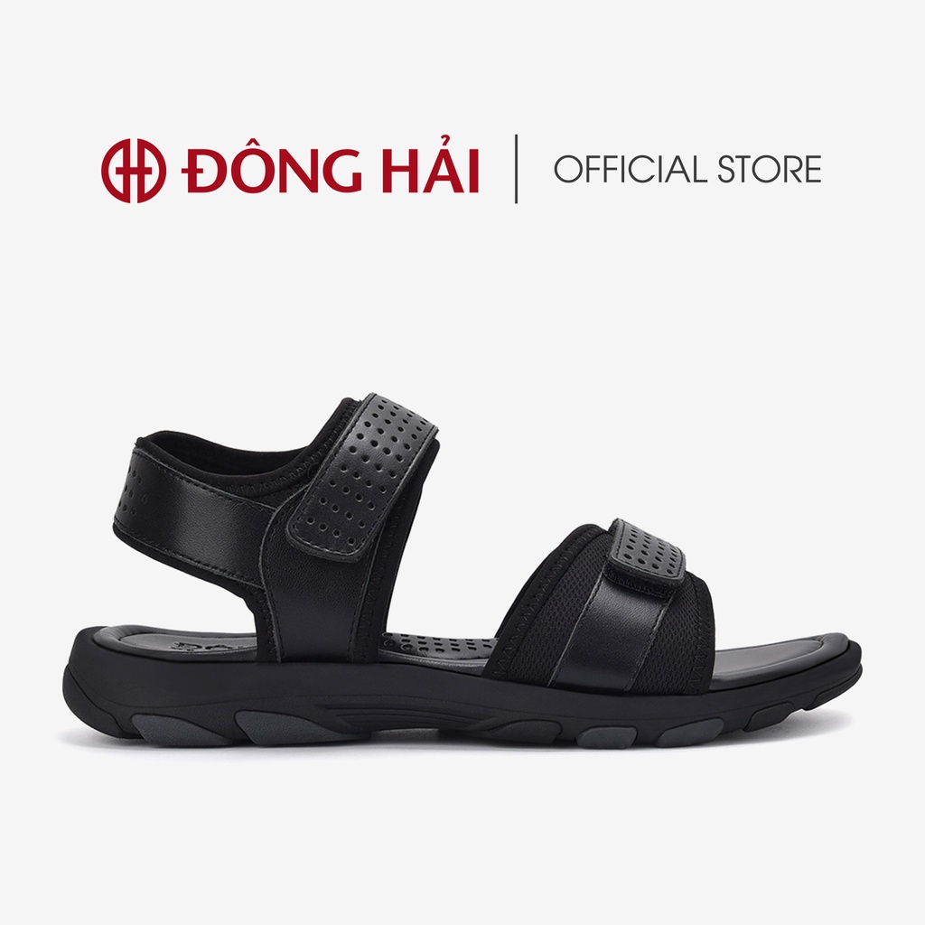 &quot;TẶNG NGAY 30K khi theo dõi gian hàng &quot;Sandal nam quai ngang da bò Đông Hải đế cao su chống trơn trượt - S3216