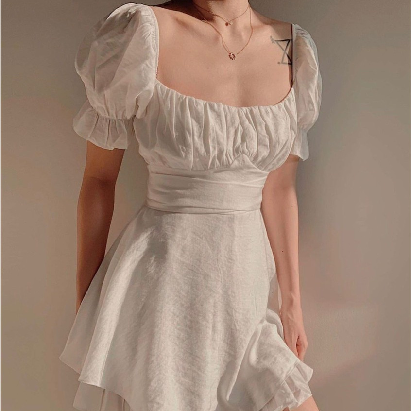 JUMSUIT TRẮNG XẾP LY NGỰC THẮT NƠ LƯNG   Diện em này để dạo phố, du lịch, hẹn hò là quá tuyệt luôn nha các nàng | BigBuy360 - bigbuy360.vn