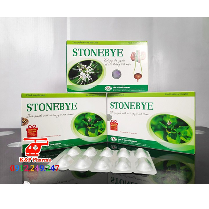 ✅ [6 TẶNG 1] Stonebye – Hỗ trợ lợi tiểu, giảm sỏi thận, sỏi tiết niệu, sỏi bàng quang, giảm tiểu rắt, tiểu buốt