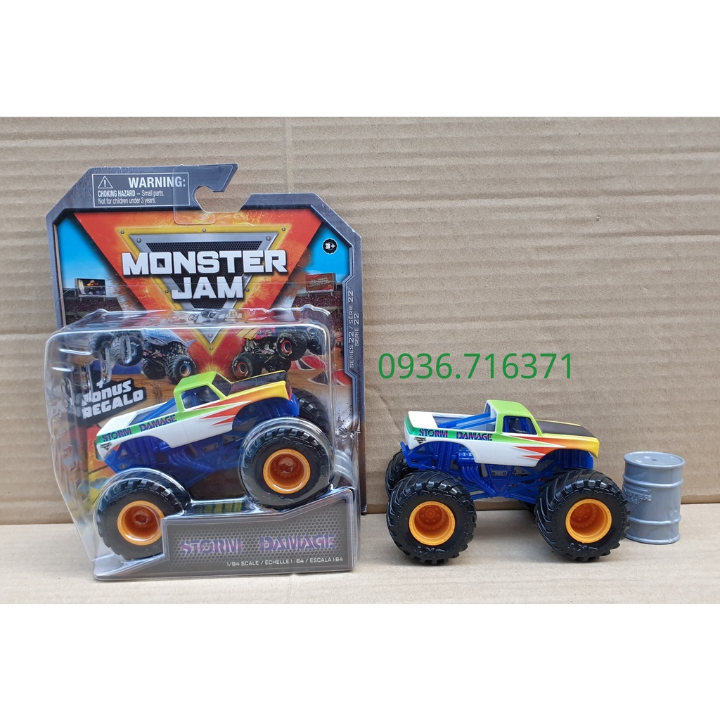 Hộp đồ chơi xe Monster Jam hàng Spin Master
