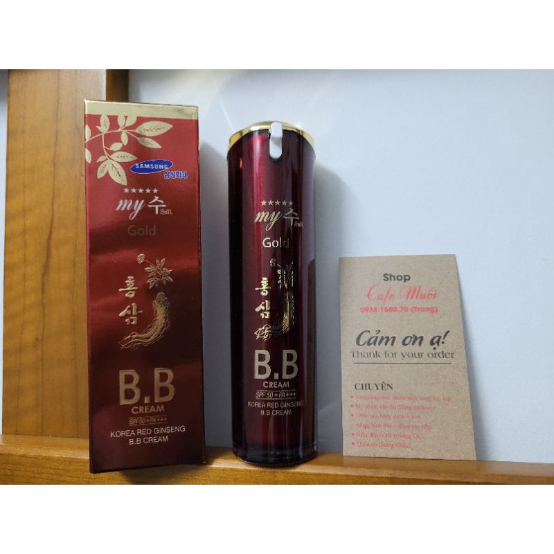 Kem lót nền chống nắng BB cream Hồng sâm đỏ My Gold Hàn Quốc SPF45 PA++