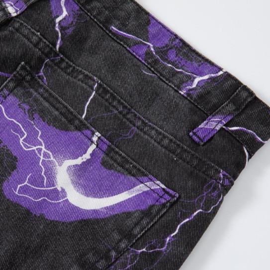 Quần Jeans Dài Nhuộm Màu Y2K Vintage Harajuku Cho Nam Nữ