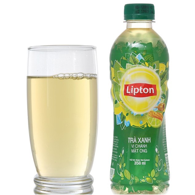 [DATE MỚI] Trà xanh vị chanh mật ong Lipton chai lốc 6 chai 350 ml