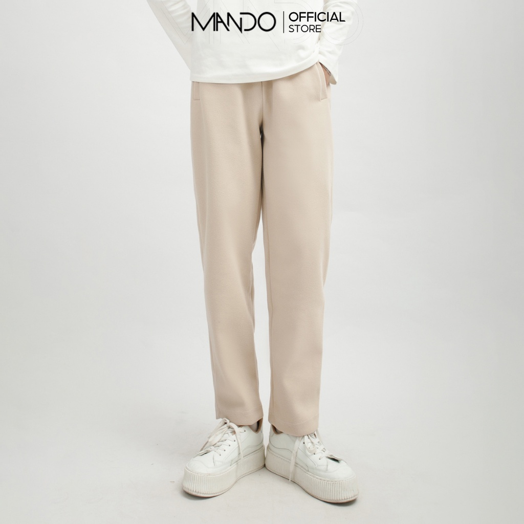 Quần Nỉ Trơn Cao Cấp Ống Rộng Dài Nam MANDO 3 Màu Form Suông Basic Unisex Trẻ Trung Thời Trang Hàn Quốc QKN050