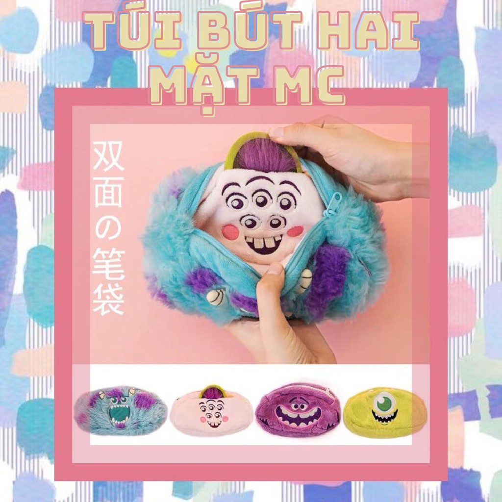 TÚI BÚT 2 MẶT MONSTER COMPANY
