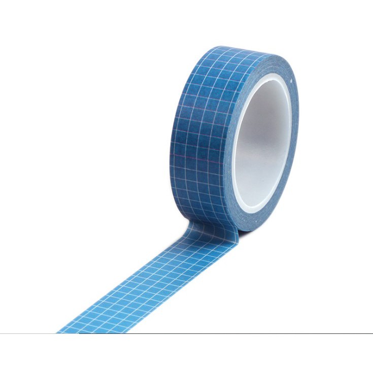 [ẢNH THẬT] Cuộn washi tape caro phong cách Nhật Bản dài 10m