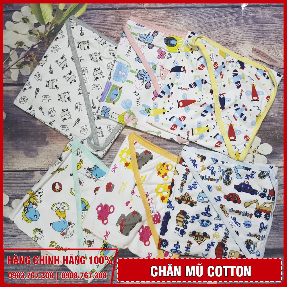 Chăn Mũ Cotton Cho Bé (Giao Hàng Ngẫu Nhiên)