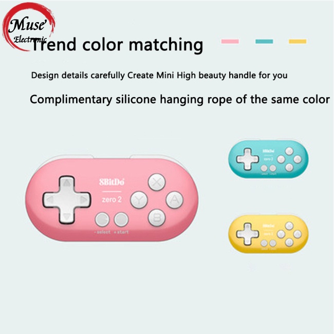 Tay Cầm Điều Khiển Chơi Game Không Dây 8bitdo Zero 2 Kết Nối Bluetooth