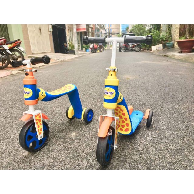 Xe chòi+scooter(trượt) 2in1 hươu abbott grow
