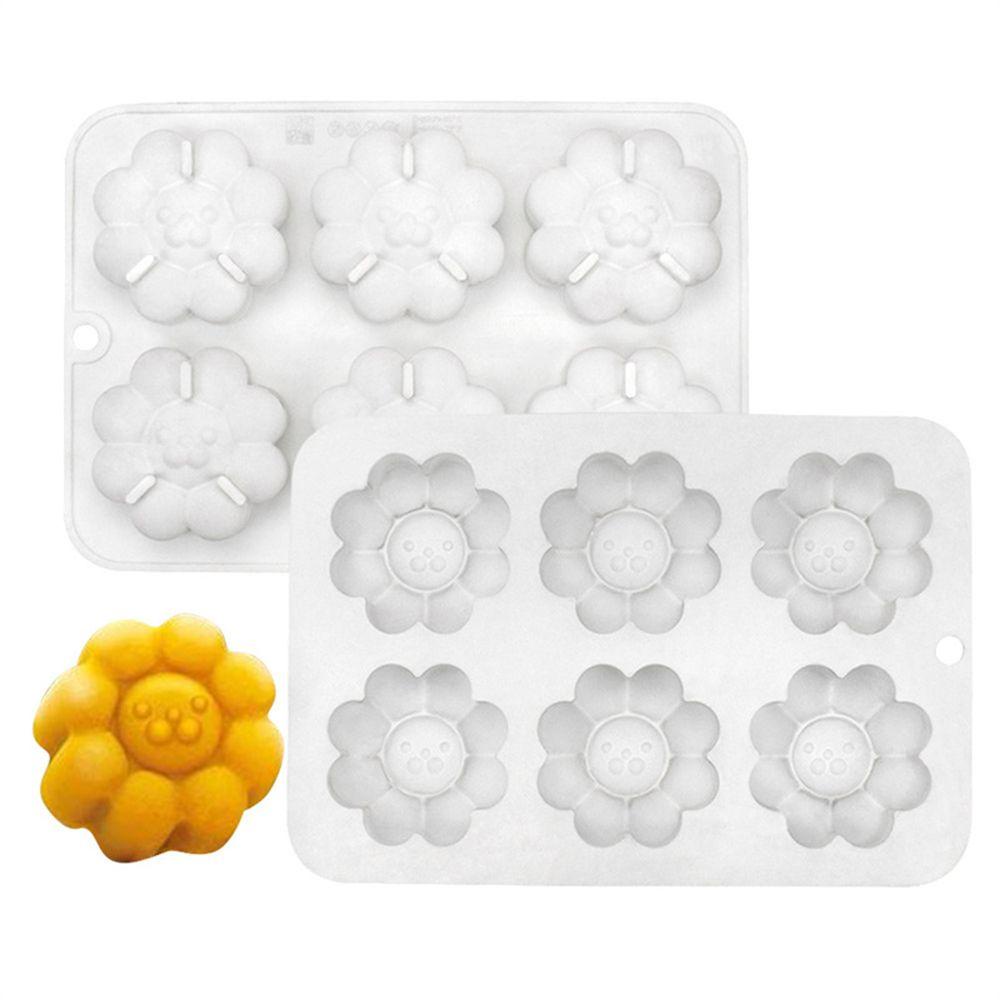 CONOPERY Khuôn Làm Bánh Mousse / Chocolate Hình Sư Tử / Hoa 3D Có 6 Ngăn Tiện Lợi