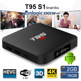 Thiết bị chuyển đổi TV thường thành smart TV 5 Android 7.1 TV Box Amlogic S905W 2GB 16GB 2.0 ency KODI 17.5