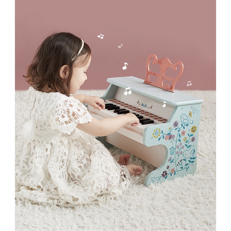 Đồ Chơi Đàn Mini Piano Cao Cấp - KUB, Đèn LED Hướng Dẫn Bé Tập Đánh Kèm Nhạc Mẫu, Chức Năng Ghi Âm, Âm Thanh