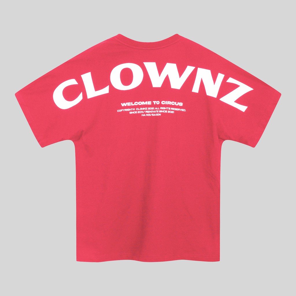 [FULLTAG CHÍNH HÃNG] Áo thun tay lỡ Clownz Basic Over Shoulder unisex form rộng, chất cotton (màu xanh/hồng) | BigBuy360 - bigbuy360.vn