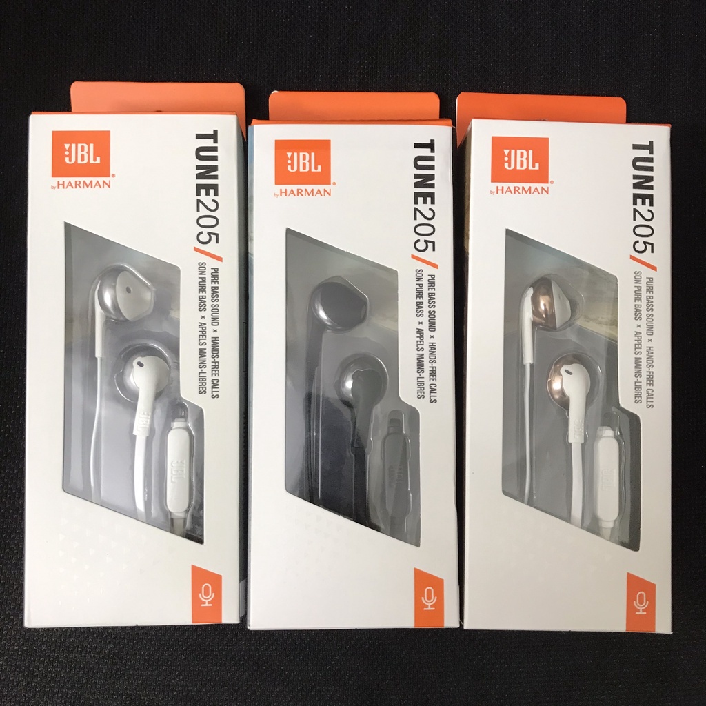Puki shop - Tai nghe JBL TUNE 205 - Tai nghe cắm dây JBL Tune 205 Chính Hãng