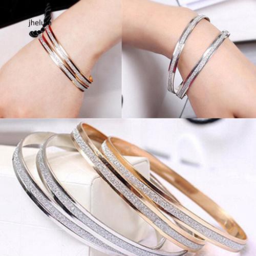 Vòng đeo tay kiểu dáng đơn giản thanh lịch cho nữ 2 màu tùy chọn