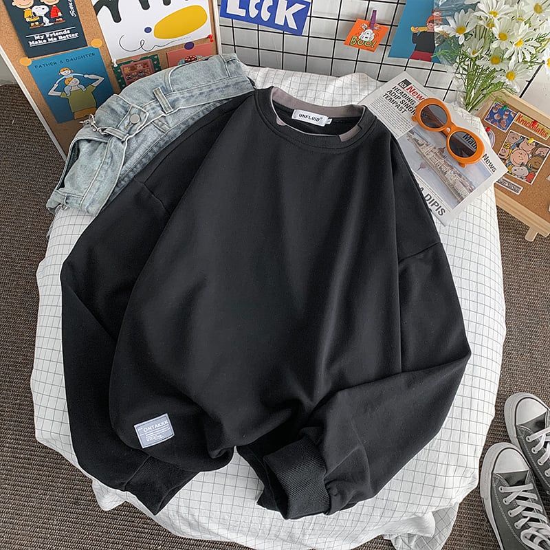 Áo Sweater ⚡𝐗𝐚̉ 𝐊𝐡𝐨_ 𝐆𝐢́𝐚 𝐒𝐨̂́𝐜 ⚡ Áo layer và dáng Unisex đặc biệt chất liệu nỉ cotton mềm mịn