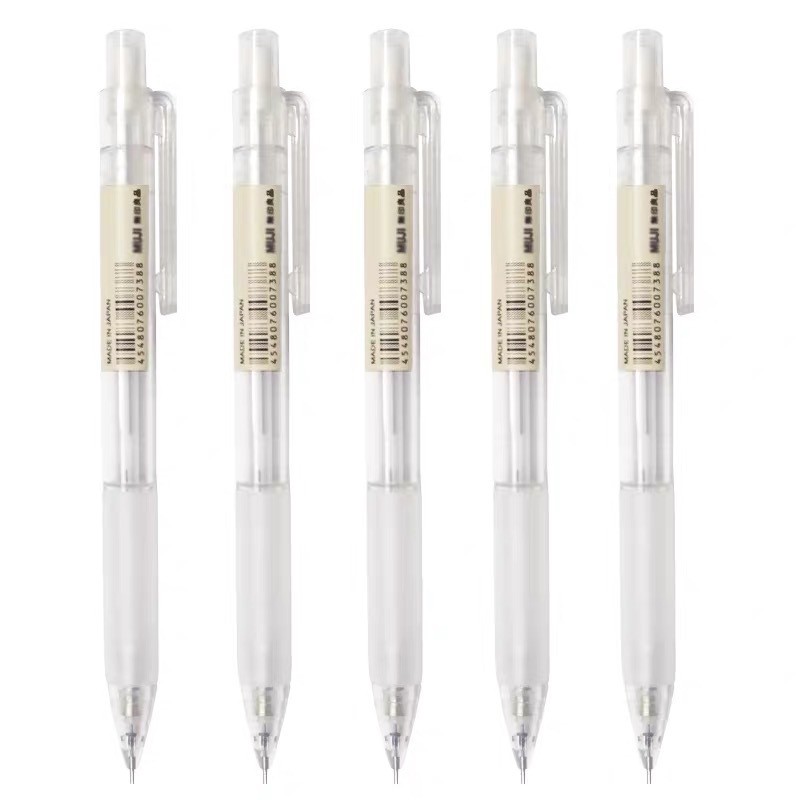 Bút chì bấm Muji Mechanical pencil 0.5mm Rubber Grip