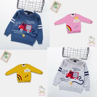 Áo Len 2 lớp Loại 1 TOTAMMY Xuất Hàn Cho Bé Trai Bé Gái 14-32kg ( 3T- 9T ) -H354110
