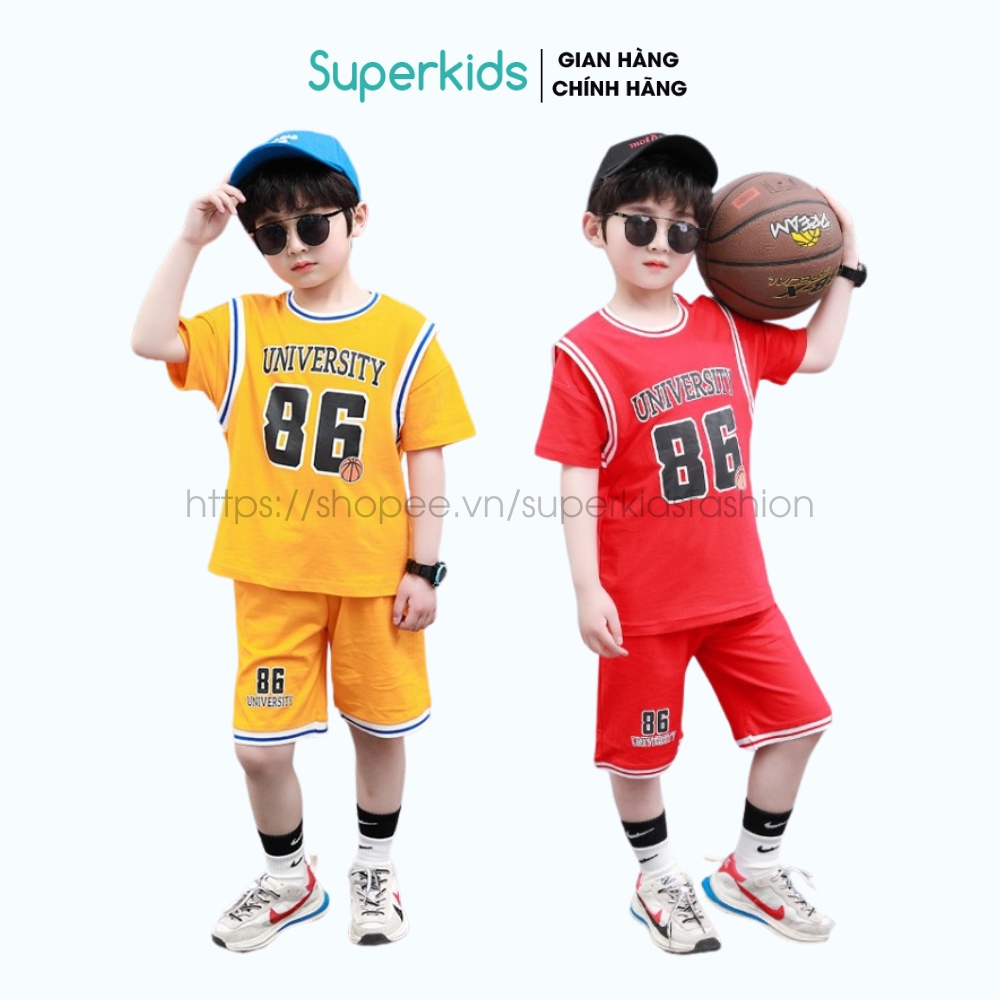 Bộ thể thao SIZE ĐẠI bóng rổ số 86 cho bé 10-40kg QATE821