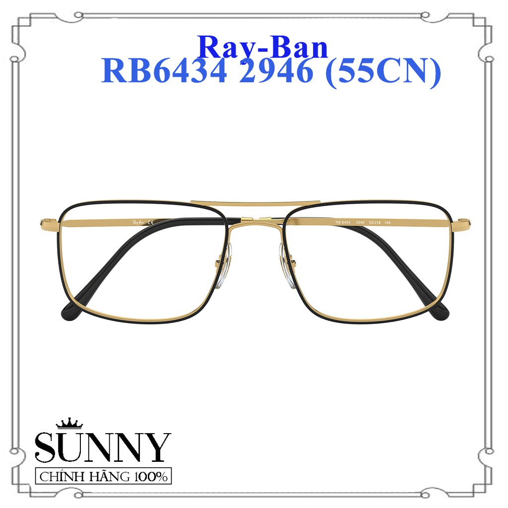 RB6434 2946 (55CN) - Gọng kính nam nữ Rayban chính hãng, bảo hành toàn quốc, thiết kế dễ đeo bảo vệ mắt