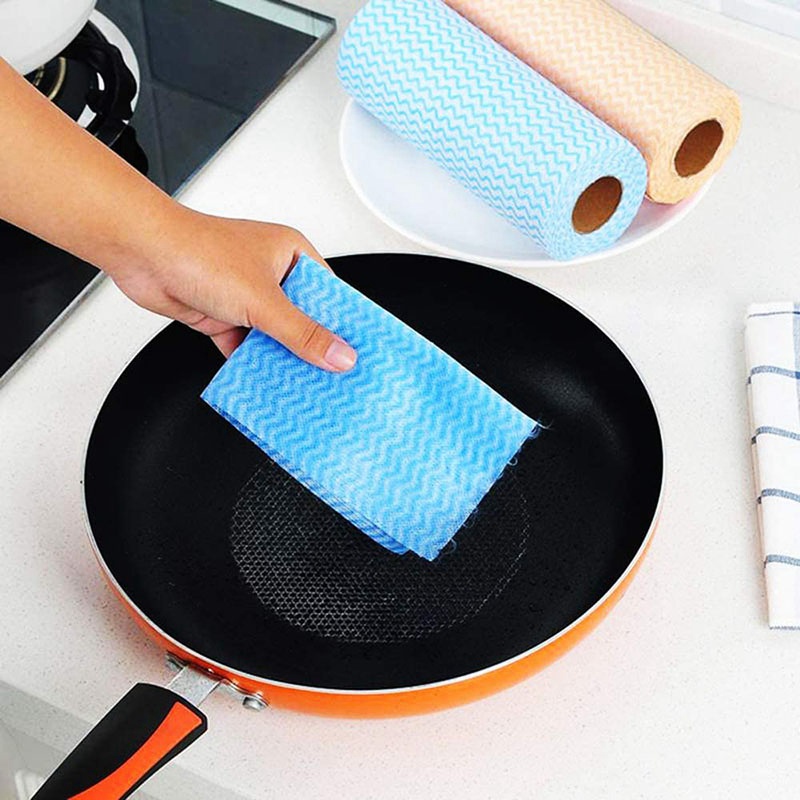 Set 4 Cuộn 200 Khăn Lau Bếp Sử Dụng Một Lần Đa Năng