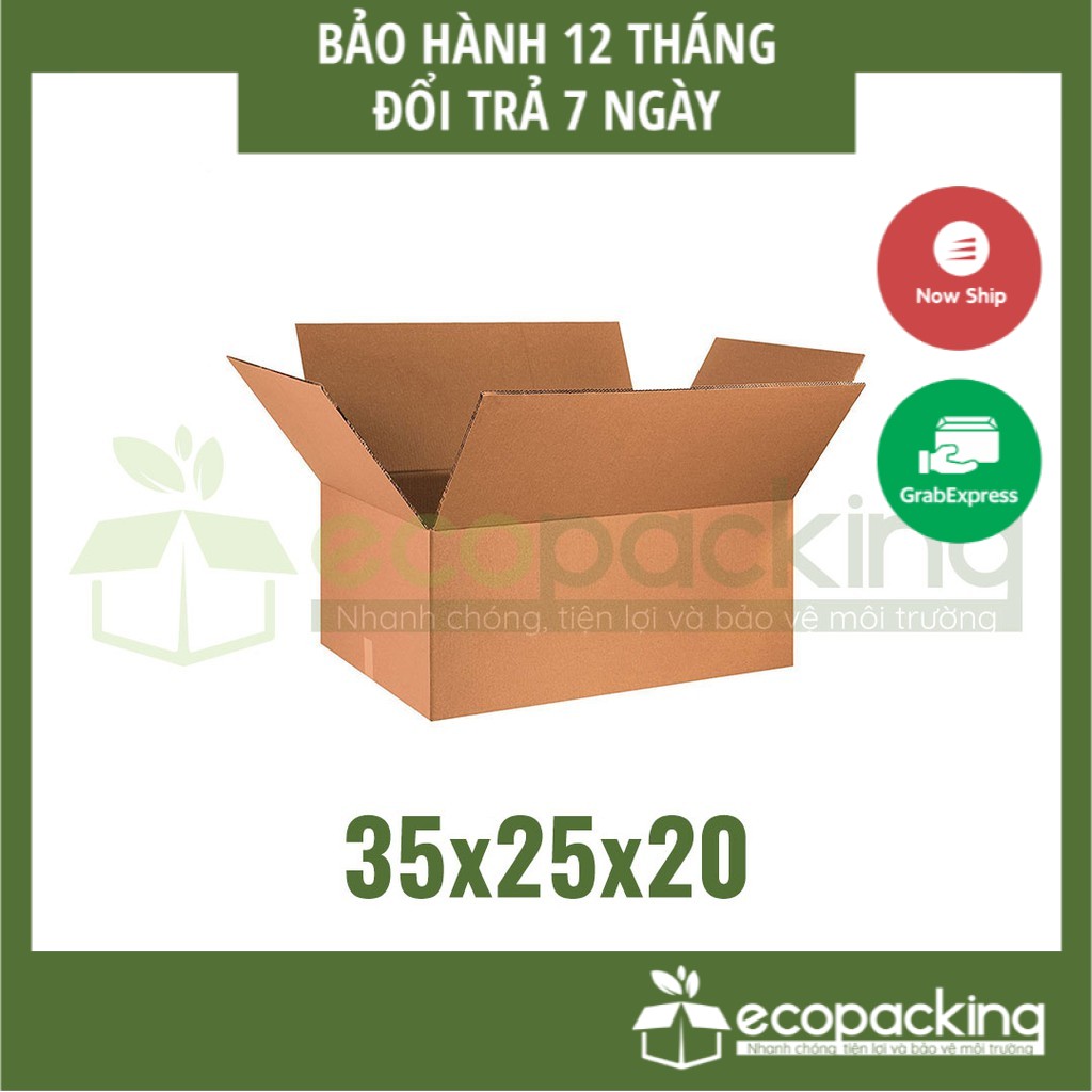 [XẢ KHO] Combo 50 thùng hộp carton 35x25x20 cm đóng gói giao hàng