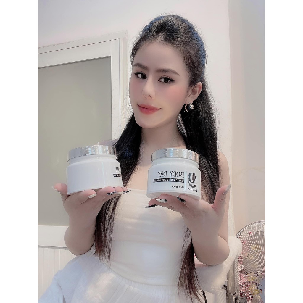 HỘP 250GR -COMBO BODY DAY AND NIGHT WHITENING CREAM MD BEAUTY (chính hãng 100%)