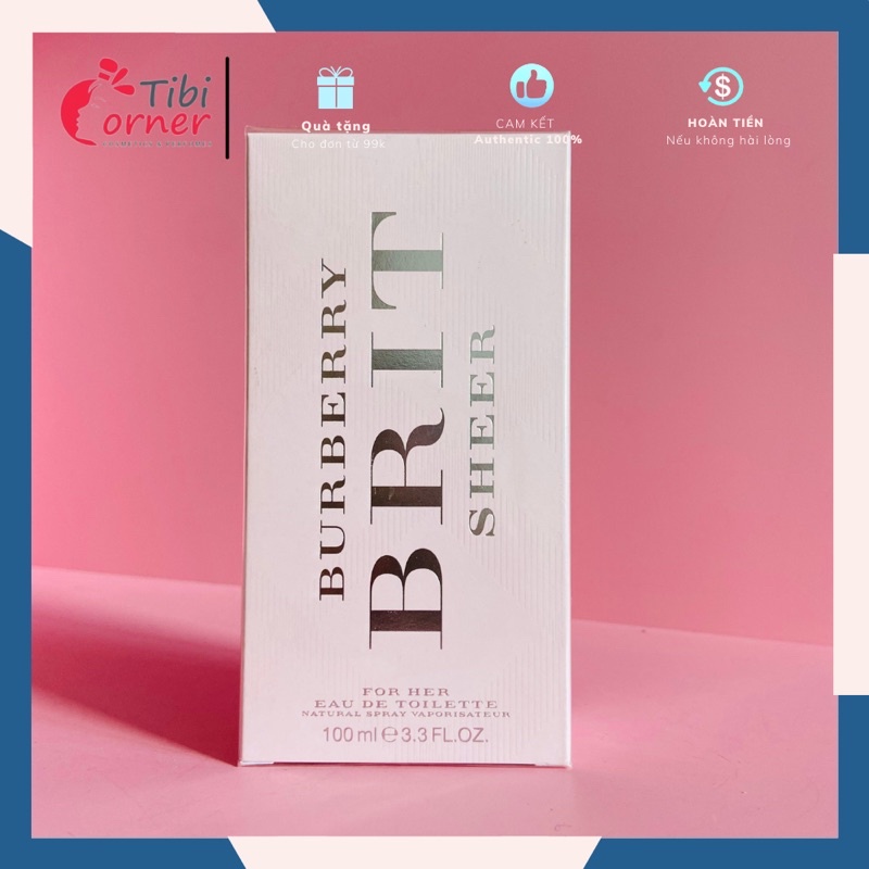 Nước hoa Burberry Brit Sheer Eau De Toilette 100ml