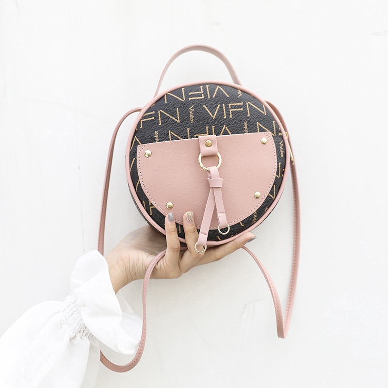 Túi nữ đeo chéo hình tròn nhỏ phong cách Hàn Quốc