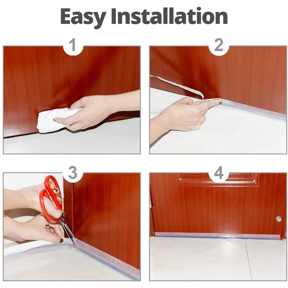 Cuộn băng dán viền cửa kính 5m/1m cách âm chống gió tiện dụng