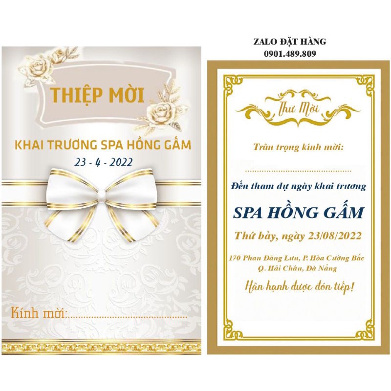 Thiệp khai trương mẫu hiện đại. in hoàn thiện nội dung
