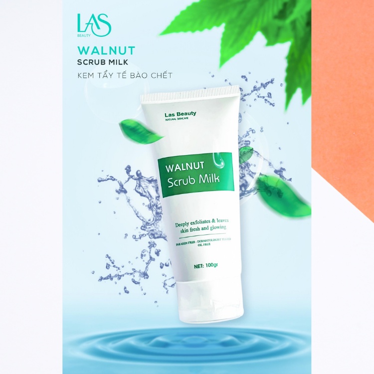 Tẩy da chết, tẩy da chết mặt, LAS BEAUTY, 100gr | BigBuy360 - bigbuy360.vn