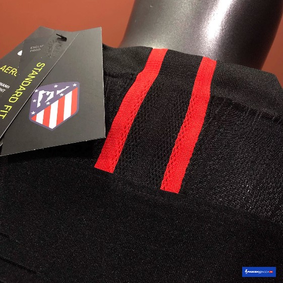 Áo đấu Atletico Madrid sân khách 2019-2020 màu đen, áo Atletico 2019/2020 màu đen sân khách - Bản SF (Thái Lan)