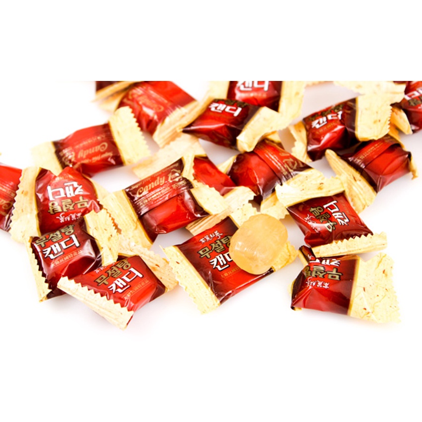 Kẹo hồng sâm Hàn Quốc Red Ginseng không đường Sugar free Candy dùng được cho người tiểu đường