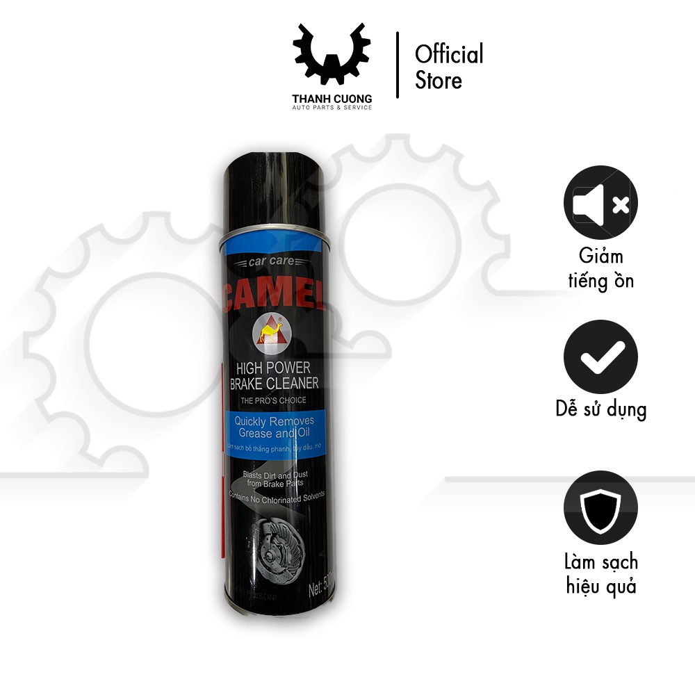 Tẩy vệ sinh Camel đĩa phanh và bố thắng chai 650ml - CS0000296