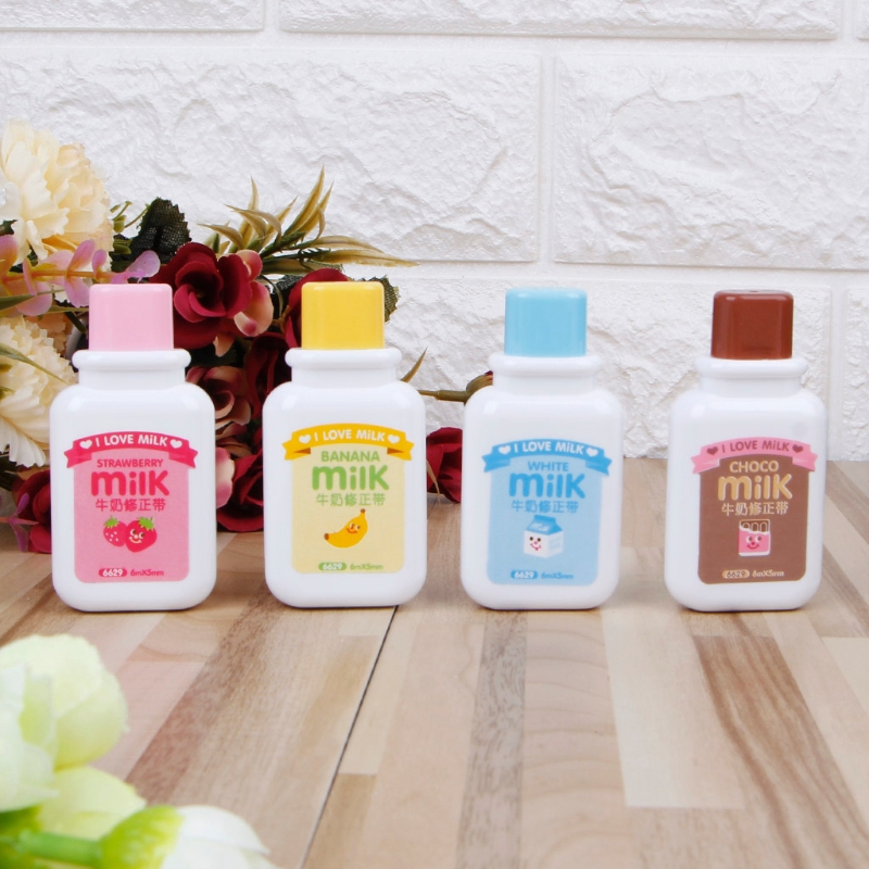 Bút xóa giấy hình hộp sữa thích hợp dùng trong văn phòng và trường học