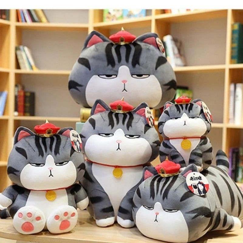 Gấu Bông Mèo Hoàng Thượng Mèo Bông Cute Mặt Gợi Đòn Hàng Nhập Cao Cấp, Size 50 - Size 65 - Size 75 - size 1m