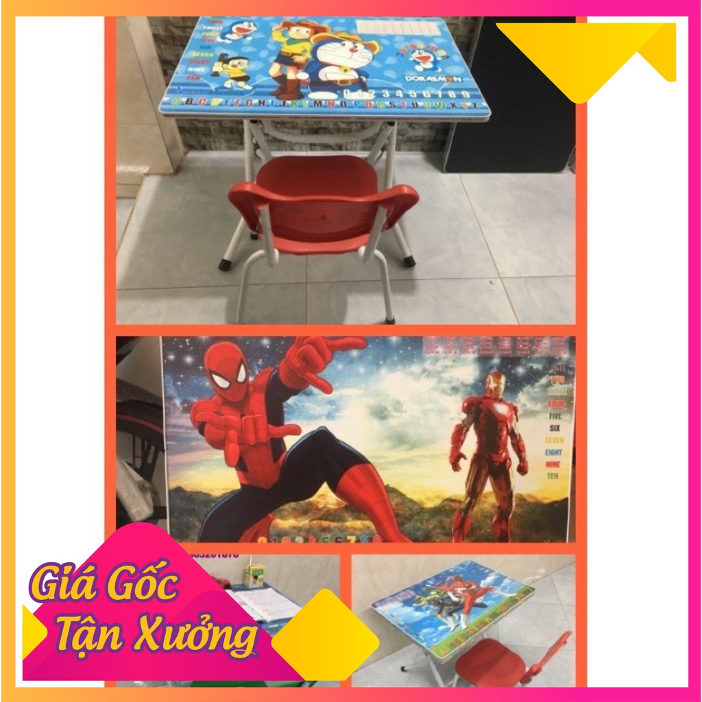 Bộ bàn gấp học sinh chân sắt tĩnh điện và ghế mèo | BigBuy360 - bigbuy360.vn