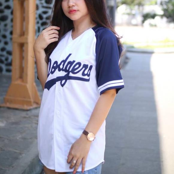 ☃ Áo Thun Bóng Chày Màu Trắng Xanh navy Năng Động Thời Trang ⭐Giá Đặc Biệt⭐