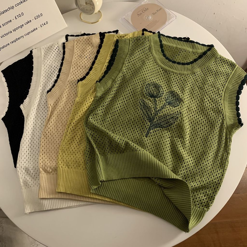 Áo Dệt Kim Sát Nách Thiết Kế Mới Thời Trang Dành Cho Mùa Hè