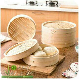 Xửng hấp lồng hấp bánh bao 3 tầng ( 3 lồng,  1 nắp)