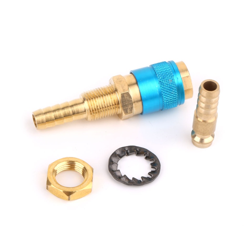 Đầu Nối Nhanh Làm Mát Cho Đèn Khò TIG + Phích Cắm 8mm