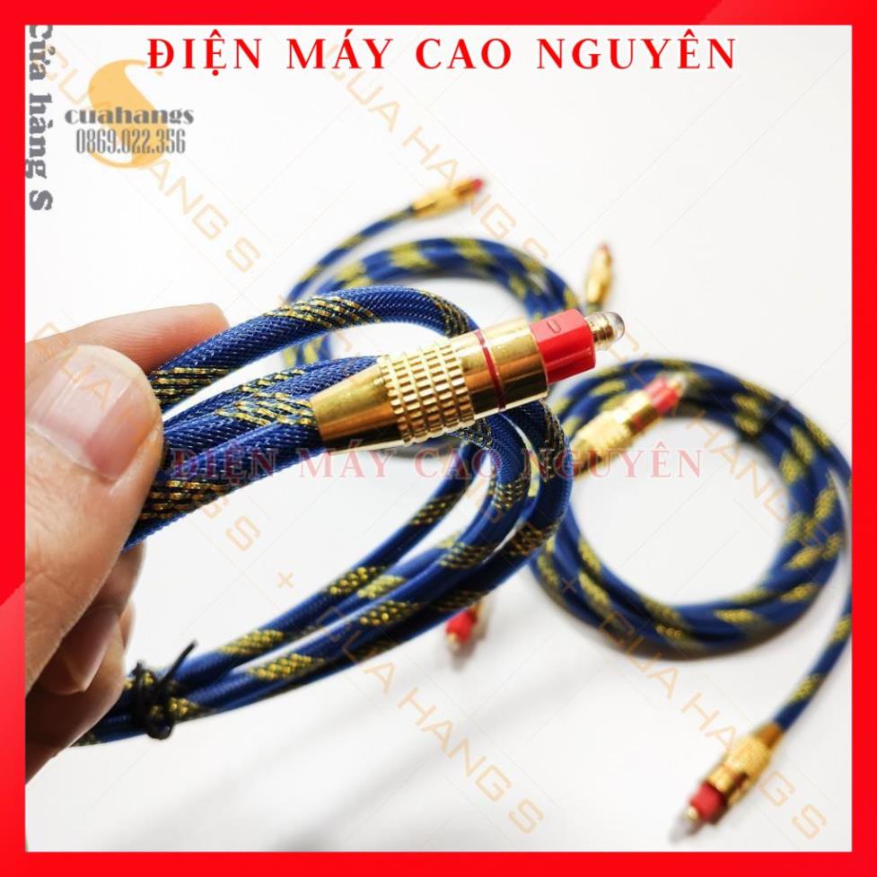 Dây cáp âm thanh Optical, dây quang bọc sợi chất lượng cao - Toslink nhiều màu