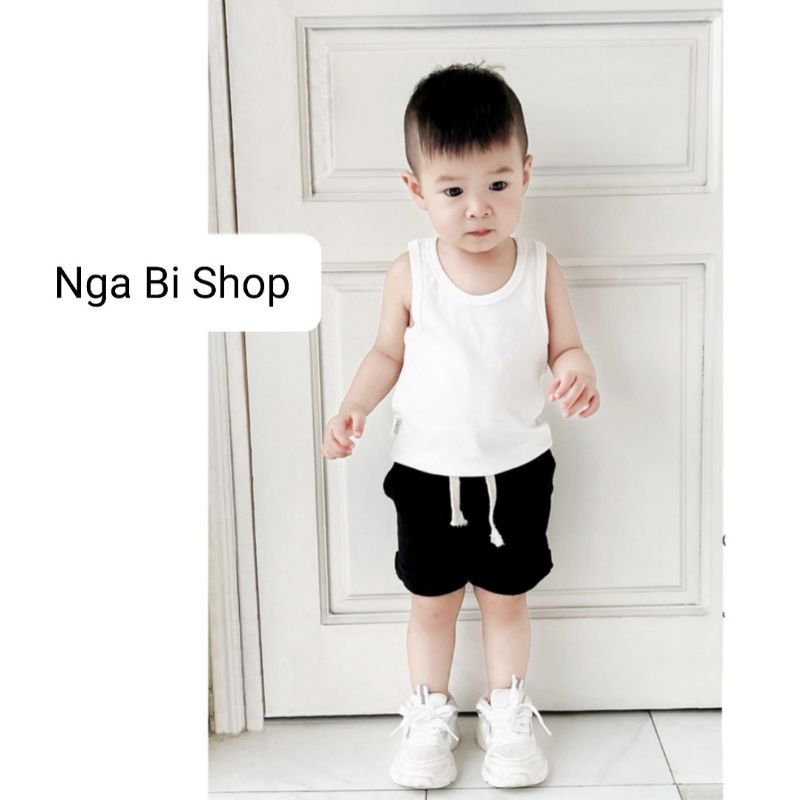 SÉT 3 ÁO BA LỖ COTTON XUẤT DƯ SIÊU MỀM MÁT CHO BÉ