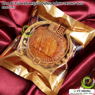 BAO BÌ TÚI NHỰA HÀN MIỆNG CAO CẤP MÀU VÀNG ĐỰNG BÁNH TRUNG THU TÚI ĐỰNG BÁNH KẸO BÁNH ĐẬU XANH QUÀ TẶNG LỄ TẾT BBK-0141