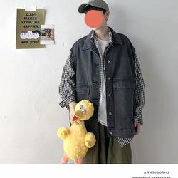 Áo Khoác Denim Không Tay Phong Cách Hàn Quốc Cho Nam