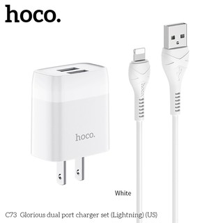 Cốc Sạc Nhanh 2 Cổng 2.4A Hoco C73