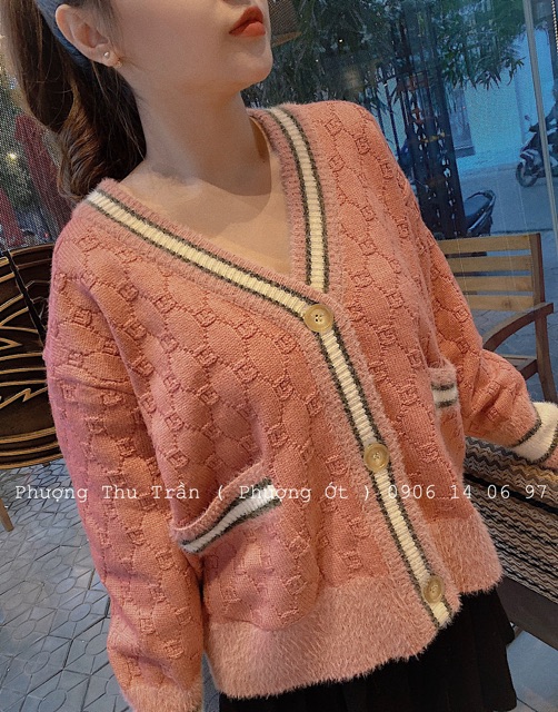 Áo cadigan len gu_cci